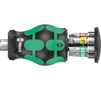Wera Kraftform Kompakt Stubby Magazin 1 05008873001 Jeu dembouts 7 pièces cruciforme Phillips, vis à fente, TORX avec porte-embout