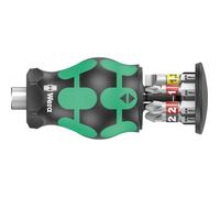Wera Kraftform Kompakt Stubby Magazin 2 05008874001 Jeu d'embouts vis à fente, vis Pozidriv, cruciforme Phillips avec p