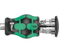 Wera Kraftform Kompakt Stubby Magazin 4 Tournevis multi-embouts Tournevis plat