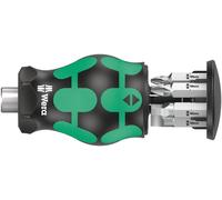 Wera Kraftform Kompakt Stubby Magazin 5 Tournevis multi-embouts Tournevis plat