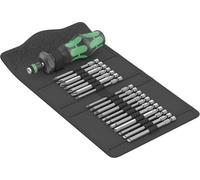 Wera Kompakt Turbo 1 05057482001 Jeu d'embouts 18 pièces 1/4\ (6.3 mm) avec tournevis porte-embout