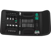 Wera Kraftform Kompakt Zyklop Speed - Tournevis à cliquet avec jeu d'embouts - 26 pièces - en pochette