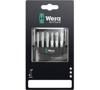 Wera Mini-Check Phillips Pozidriv TORX, 50 mm 05073638001 Jeu d'embouts 6 pièces cruciforme Phillips, vis Pozidriv, TORX