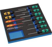 Wera Module à outils LD45 12 pièces module 2/3 fente/PH/PZD/TORX fente+PH+TX,...