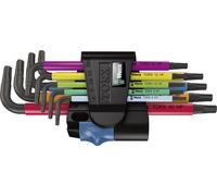 Wera 967/9 TX Multicolour HF 1 Clés mâles coudées TORX® HF avec fonction de retenue, 9 pièces