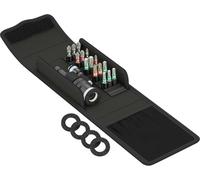 Wera T 1 05134021001 Jeu dembouts 17 pièces 6 pans intérieurs, vis Pozidriv, cruciforme Phillips, TORX avec porte-embout