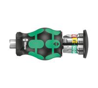 Wera Kraftform Kompakt Stubby Magazin 1 05008873001 Jeu d'embouts 7 pièces cruciforme Phillips, vis à fente, TORX avec