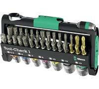 Wera Tool-Check 1 05049050001 Jeu d'embouts 32 pièces vis à fente, cruciforme Phillips, vis Pozidriv, 6 pans intérieurs, TORX®