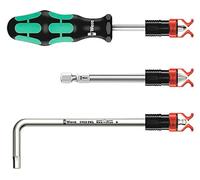 WERA VDE Jeu de griffes à visser 1440 1142 4,5 6,0 mm + 6,0 8,5 mm 2 pièces rouge, Couleur:noir