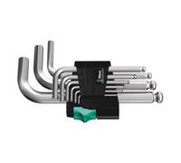 Wera Jeu de clés hexagonales 5133163001 – forme en L métrique, 9 pièces, tournevis