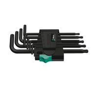 Wera 967 PKL/9 TORX® TORX® intérieur Jeu de clés mâles coudées T 8, T 9, T 10, T 15, T 20, T 25, T 27, T 30, T 40 9 pièces