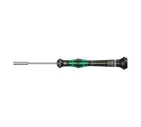 Wera 05118114001 2069 Tournevis électronicien à douille, 3.0 mm x 60 mm, Noir/vert