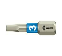 Wera WERA Embout 6 pans, 1/4 pouce avec profil Hex-Plus, acier inoxydable «Stainless» 3 mm Quantité:1