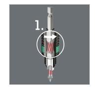 Wera Embout 867/1 BTZ 1/4 po. T 40 L. 25 mm BiTorsion, dur tenace WERA Quantité:10