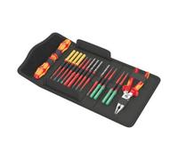 Wera Wera Set de tournevis avec lames interchangeables extra fines, Kraftform Compact VDE 17 extra fin 1 Tool Finder, 17 pièces Quantité:1