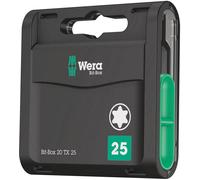 Wera Bit-Box 05057773001 - Jeu d'embouts TORX TX25 25 mm - 20 pièces Noir