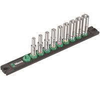 Wera Zyklop Rail Porte-Douilles Magnétique Profond 1/4 9 Pièces 05005410001
