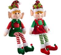 WeRChristmas Lot de 2 décorations de Noël assises Multicolore 45 cm