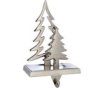 WeRChristmas Porte Chaussette Sapin de Noël en métal plaqué Argent 18 cm