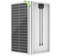 WERCHTAY Panneau solaire monocristallin 100 W 12 V/24 V,Module très efficace,Chargeur de puissance PV, batterie bateau, caravane et autres applications hors grille (100 W)