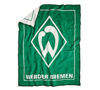 Werder Bremen SV Couverture en velours Motif losanges Env. 150 x 200 cm