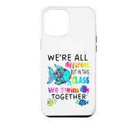 We're All Different But in This Class We Swim Teacher Noir Coque pour iPhone 12 Pro Max