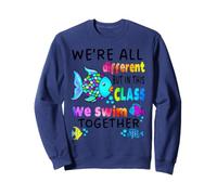 We're All Different But in This Class We Swim Teacher Noir Sweatshirt