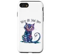 We're All Mad Here Cheshire Cat Alice Wonderland Book Boys Coque pour iPhone SE (2020) / 7/8