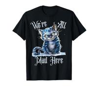 We're all Mad Here Cheshire Cat Alice Wonderland Book Kids T-Shirt