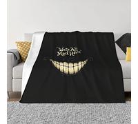 We're All Mad Here Couverture en micro polaire ultra douce pour lit, canapé, salon, couverture chaude multi-tailles