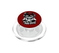We're All Mad Here Double Manette Glitch Gamer Smile PopSockets PopGrip pour MagSafe