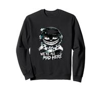 We're All Mad Here Double Manette Glitch Gamer Smile Sweatshirt