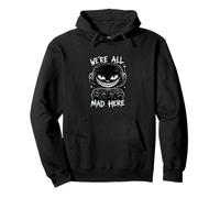 We're All Mad Here Gamer Cheshire Cat Glitch Design Sweat à Capuche