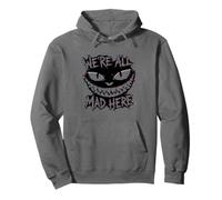 We're All Mad Here Glitch Cheshire Cat Smile Sweat à Capuche