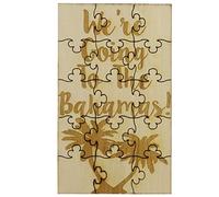We're Going to The Bahamas - Puzzle de 15 pièces en bois de tilleul, révèle des vacances surprise