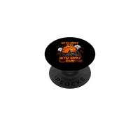 We're Happy Here in The Happy House Halloween Costume Moon PopSockets PopGrip Adhésif