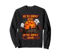 We're Happy Here in The Happy House Halloween Costume Moon Sweatshirt