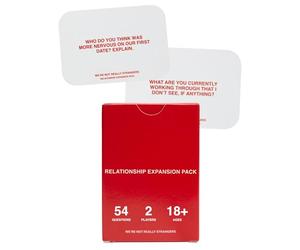 WE'RE NOT REALLY STRANGERS - Extension de l’édition relations - Jeu de cartes conversationnel pour couples, 54 questions et cartes joker pour un rendez-vous galant avec votre partenaire, blanc