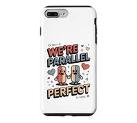 We're Parallel Perfect Cute Couple Maths Love Coque pour iPhone 7 Plus/8 Plus
