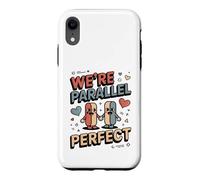 We're Parallel Perfect Cute Couple Maths Love Coque pour iPhone XR