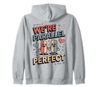 We're Parallel Perfect Cute Couple Maths Love Sweat à Capuche