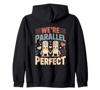 We're Parallel Perfect Cute Couple Maths Love Sweat à Capuche