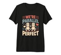We're Parallel Perfect Cute Couple Maths Love T-Shirt Haut de Gamme