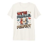 We're Parallel Perfect Cute Couple Maths Love T-Shirt Haut de Gamme