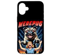 Werepug - Rétro Vintage B-Movie 80's Horror Werewolf Dog Carlin Coque pour iPhone 16 Plus