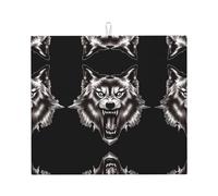 Werewolf HD Tapis de cuisine absorbant à motif de loup-garou, convient pour ranger couverts, couteaux et tasses