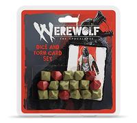 Werewolf: The Apocalypse 5th Edition Jeu de rôle dés et formes - Jeu de cartes - Accessoire RPG, contient 17 dés et 5 cartes