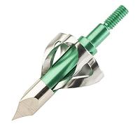 WEREWOLVES Flèche Broadheads 6 Lames Flèche Têtes Tips 100 Grains pour Arcs Archows 6 Pack avec Boîte (Jaune)