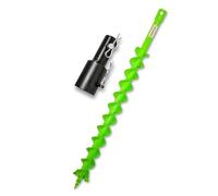 WERHE Accessoire de foret professionnel pour appareils de tarière 60 mm double arbre - Tarière pour poteaux et de puits robuste avec pointe de perçage précise et grande stabilité