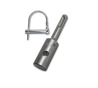 WERHE Adaptateur professionnel pour tarière adaptée à la perceuse SDS Plus Perceuse sans fil Visseuse sans fil Foreuse de pieux Avec boulon à ailettes rapide en acier à ressort de haute qualité